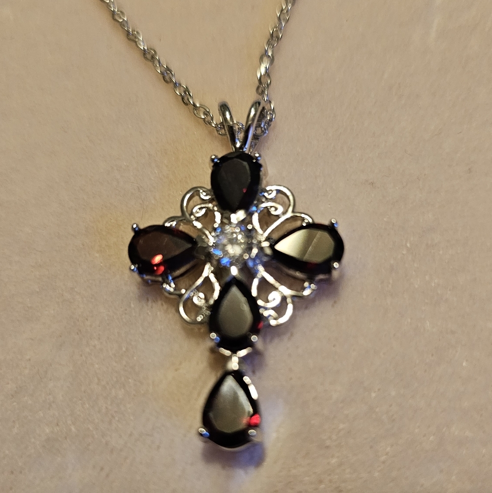 Beautiful Garnet Cross